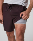 Kore Short Lined 7" | Raisin Tonal
